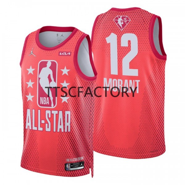 Memphis Grizzlies Trikot Ja Morant 12 2022 All-Star Jordan Brand Rot Swingman - Herren